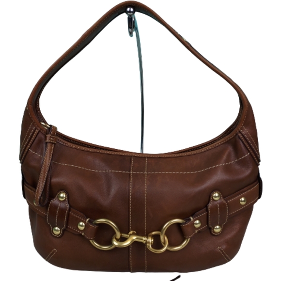 Coach Handbags - Coach Ergo Hampton satchel with brass hardware, 9x13x4, brown